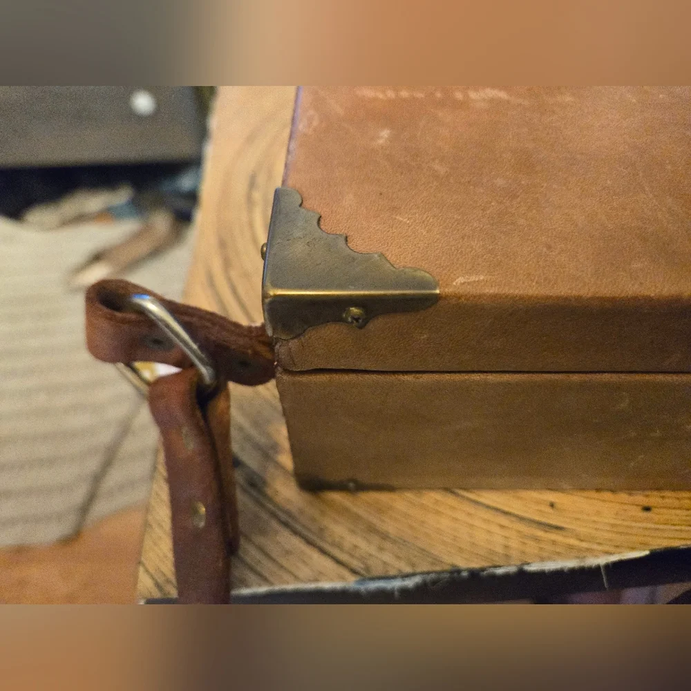 Vintage wood box purse